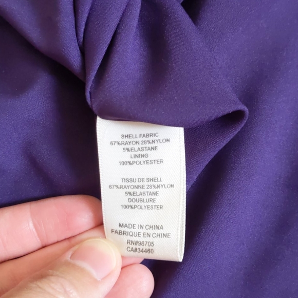 NWT Rebecca Taylor Caley Dress in Aubergine - Picture 8 of 13